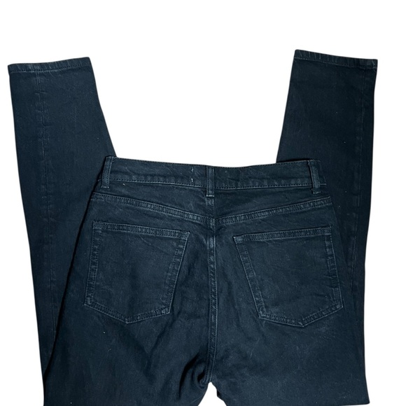 Reformation Button Fly Straight Jeans High Rise Black Wash US 27 Excellent - Picture 2 of 8